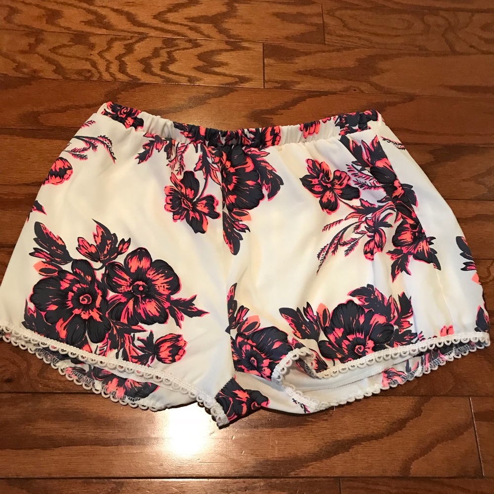 Francesca’s Floral Print Shorts